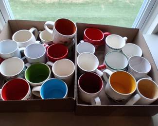 Free coffee mugs unless marked otherwise
