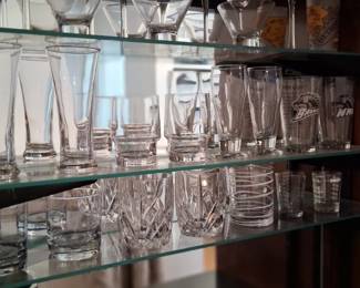 Waterford and other Crystal bar wear