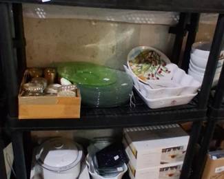 Crock pots and casserole dishes ideal for parties