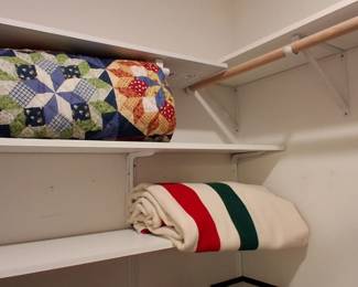 Pendleton wool striped fleece blanket