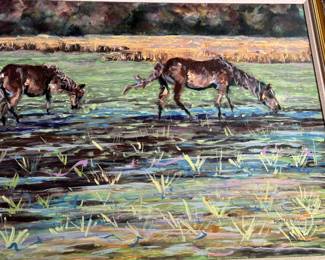 Large oil on canvas