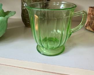uranium glass creamer