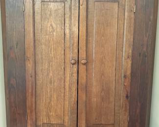 Antique blind corner cupboard