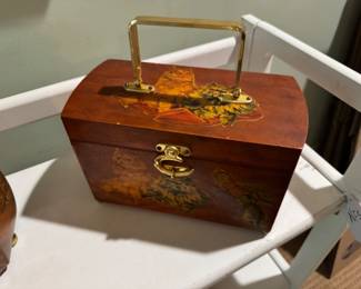 vintage decoupage purse