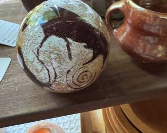 artisan glass paperweight 