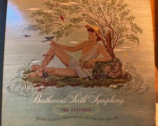 Beethoven Pastorale set of 78 records conducted  by Toscanniby