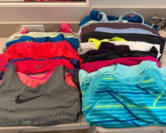 Althetic tops; Nike, Athleta, Underarmour, Adidas 