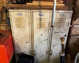 Vintage Gym Lockers ready to be refurbished