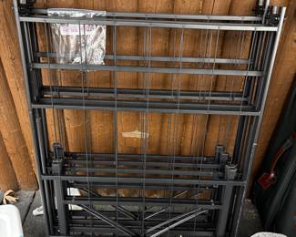 Foldable steel bed frames x 2 like new