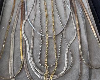 Sterling silver chain necklaces