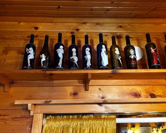 Collection of Kestrel wine bottles