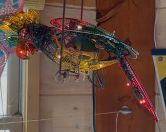 Vintage mechanical moving Parrot fantastic!