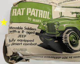 MARX Rat Patrol Jeep with Box