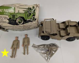 MARX Rat Patrol Jeep with Box