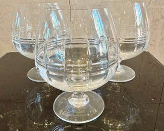 $80. Set of 8 Crystal Brandy snifters. 