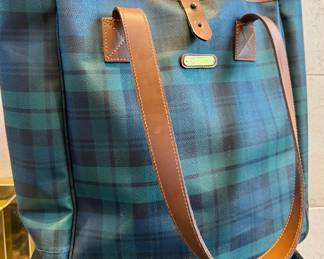 $200 Vintage Ralph Lauren plaid tote. Good condition! 16 x 15H approx