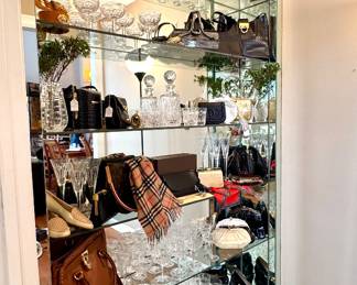 Stunning Collection of Crystal! ($50 per stem- "Chantilly" by Justin Tharaud- circa 1950- 17 champagne/tall sherbet- 17 old fashion- 13 water- 18 wine- must by in even numbers)