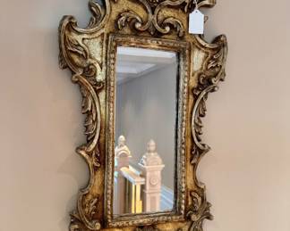 $80. Vintage decorative mirror. Marked made in Italy. 24” H