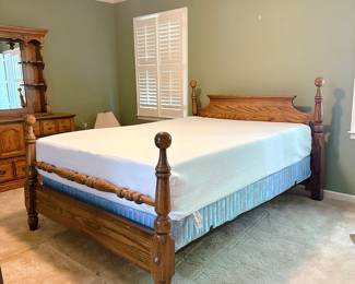 Queen Bed Frame & Mattress