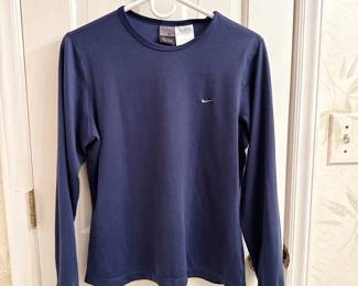 Blue Nike Long-Sleeve Athletic Top 