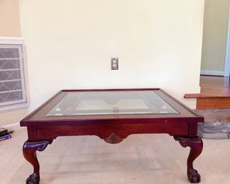 Hekman Mahogany Square Coffee Table