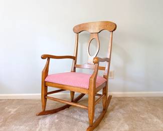 Vintage Wooden Rocking Chair 