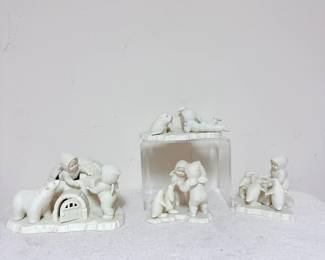 Dept 56 Snowbabies: Who Are You, Playing Games is Fun, We're Building an Icy Igloo, Helpful Friends