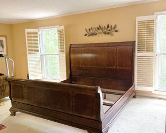 King Sleigh Bed -> can be purchased ahead of time on our website: https://www.pureandsimplecarolinas.com/shop/gastonia-presales