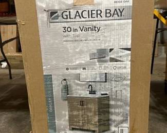 Oakley 31 in. Single Sink Beige Oak Bath Vanity