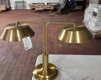 Brass desktop lamp