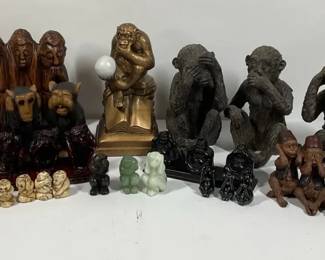 Monkey Figurines and Decorative Sculptures Collection