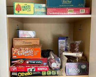 Board Games and Card Games Assortment with Dominoes and Vintage Titles