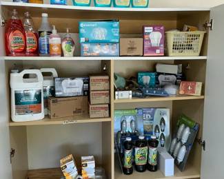 Household Supplies, Cleaning Products, Light Bulbs and Home Maintenance Items