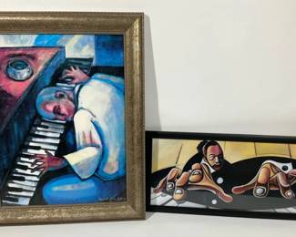 Piano Player Artwork Prints Modern Music Theme