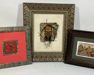 Art Lot African Mask Wall Art and Prints Eclectic Decor