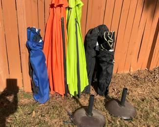 Umbrellas, Stands And Camping Chairs