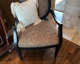 Ashley Leopard Print armchair