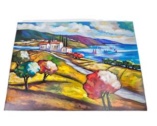 Lot #B85 - Signed Limited Edition Slava Brodinsky "Where the Sidewalk Ends" 2007 Color Serigraph on Wove Paper With COA