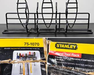 Lot #B102 - Stanley 75-1070 Premium Black Coated Hand Tool Rack Lot #B102 - Stanley 75-1070 Premium Black Coated Hand Tool Rack