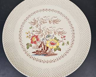 Lot #B120 - Vintage Royal Doulton Grantham Floral Serving/Decorative Plate