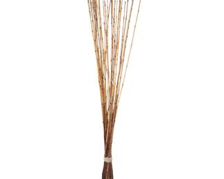 Lot #B128 - 5.5 ft Tall Natural Bamboo Reed Bundle with Twine Binding for Home Decor and Crafting