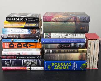 Lot #B66 - Assorted Classic and Contemporary Hardcover Books Including Harry Potter, Tolkien, Douglas Adams & More