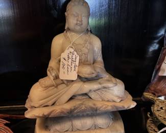 Well carved Chinese soapstone sculpture of Buddha