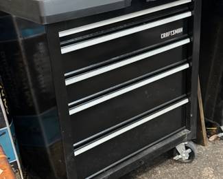 1of 3 Craftsman multi-drawer tool cabinets