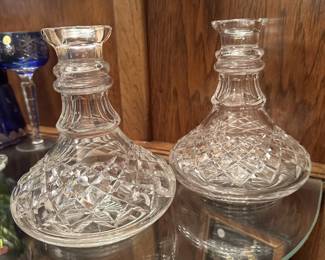 pair of Waterford decanters - no stoppers