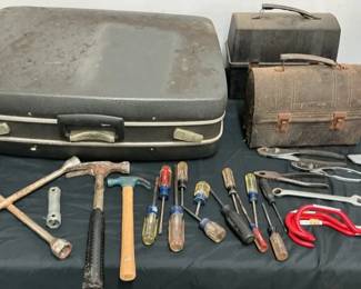 Suitcase, Lunch Boxes, Tools  Knives