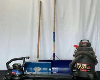Shop Vac, Blower,  Shovels