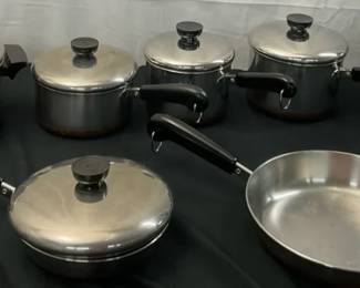 Revere Ware 7 Pc Pot  Pan Set
