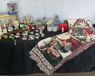 Christmas Decor, Ornaments  Blankets