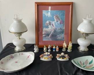 Hurricane LampsDecor From Holland, Occupied Japan,  Austria.